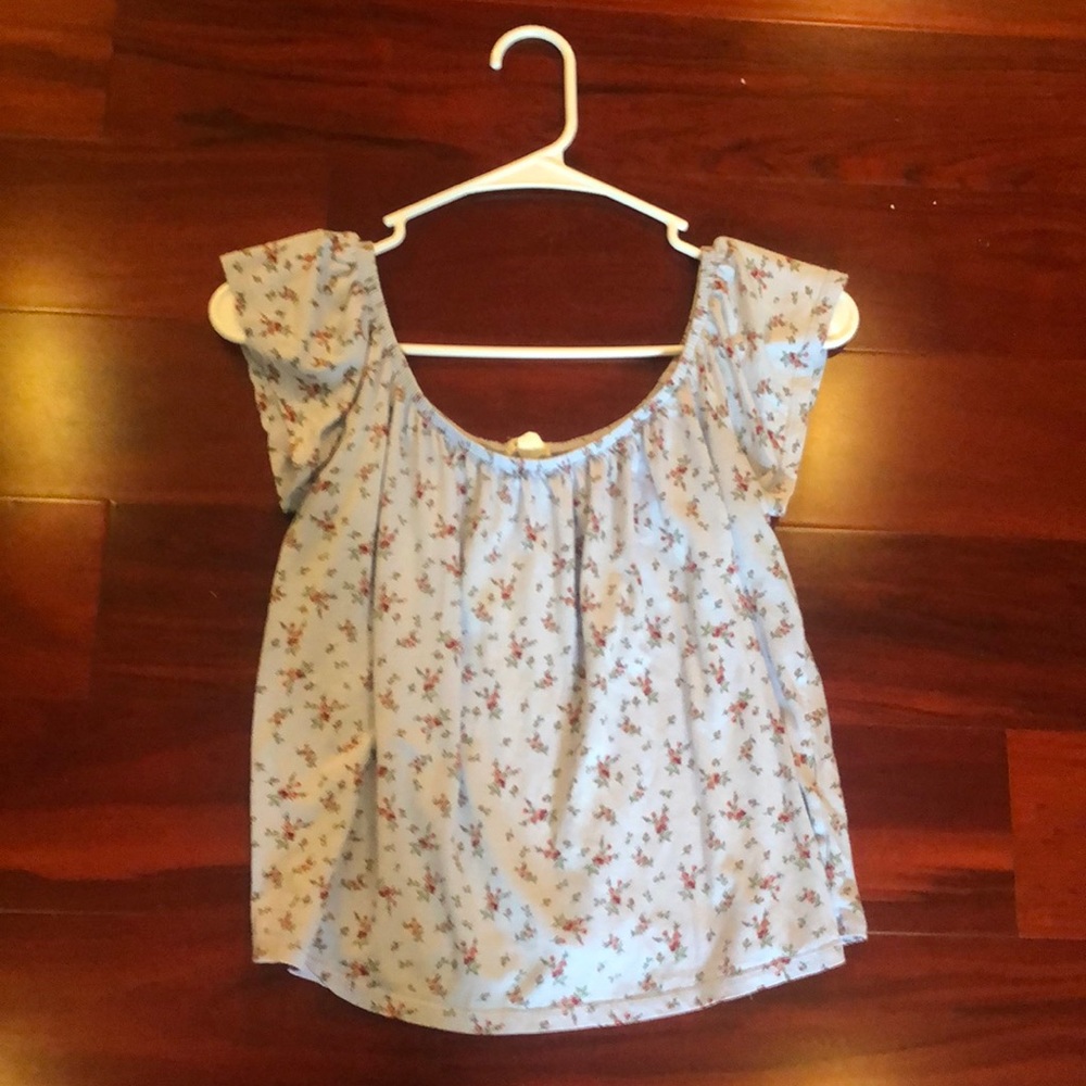 Garage off the shoulder top